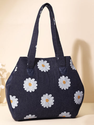 Floral Print Handheld Bag