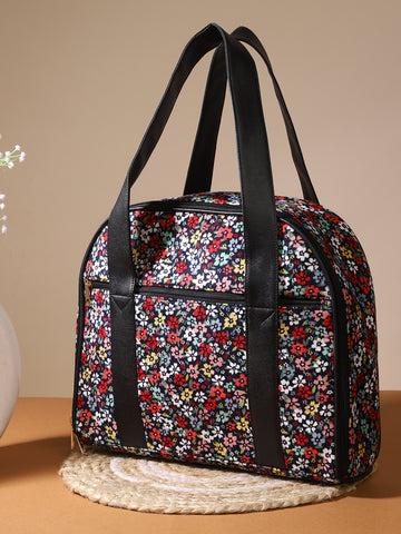 Multicolor Floral Print Handbag