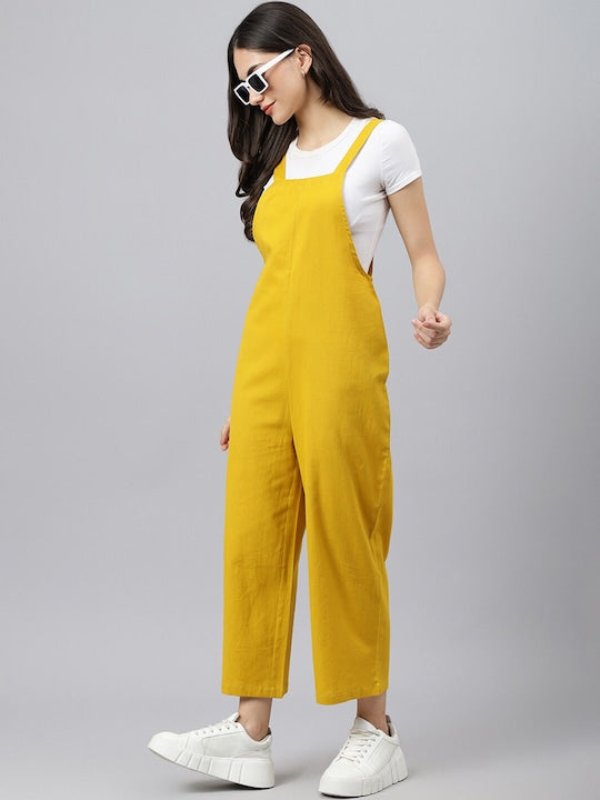 Dungaree dress sale yellow