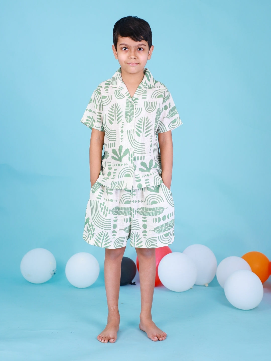 Abstract Printed Boys Co-Ord Set