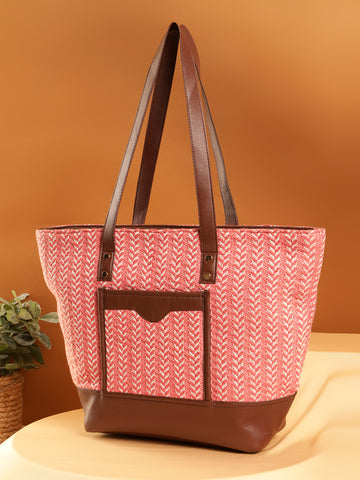 Geometric Pink Tote Bag