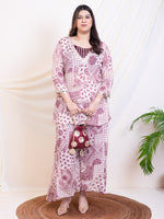 Women's Plus Size Paisley Printed Women 3 Piece Indo Western Sets