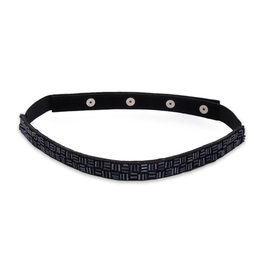 Women's Black Embellished Belt