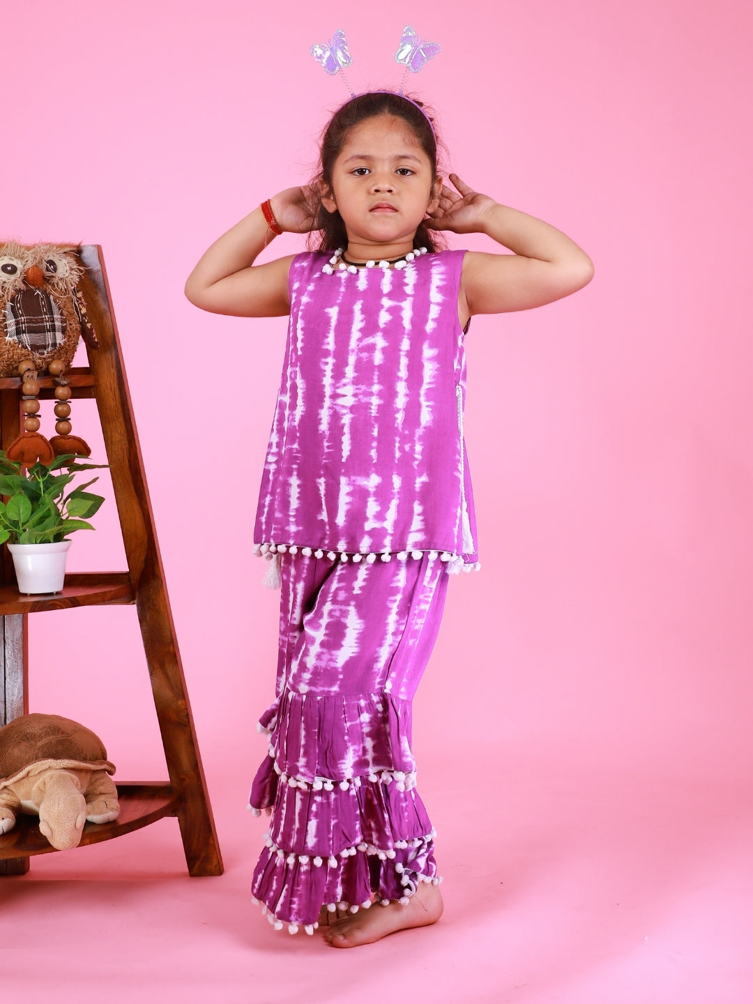 Lavender Tie Dye Girls Co-Ord Set