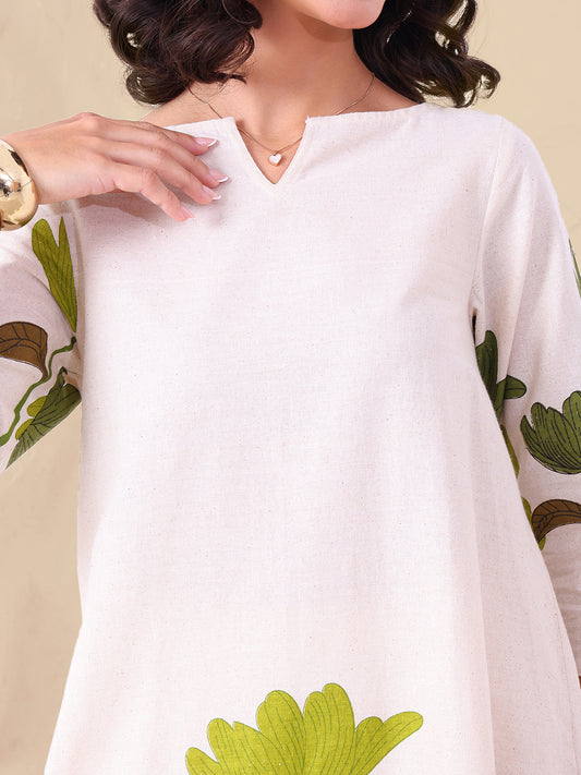 Green Multi Floral Placement Printed Pure Cotton Women Co-ord Set