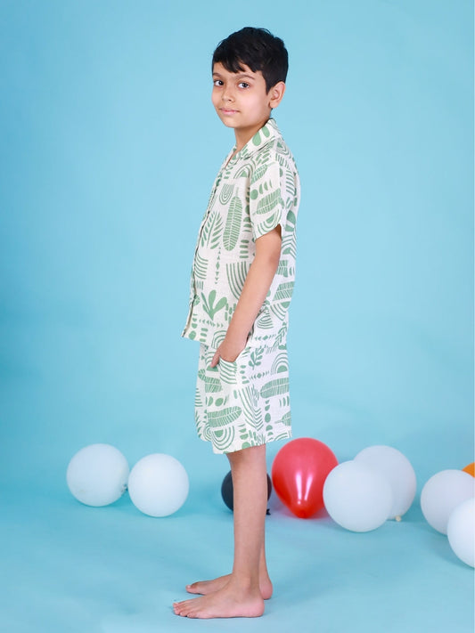 Abstract Printed Boys Co-Ord Set