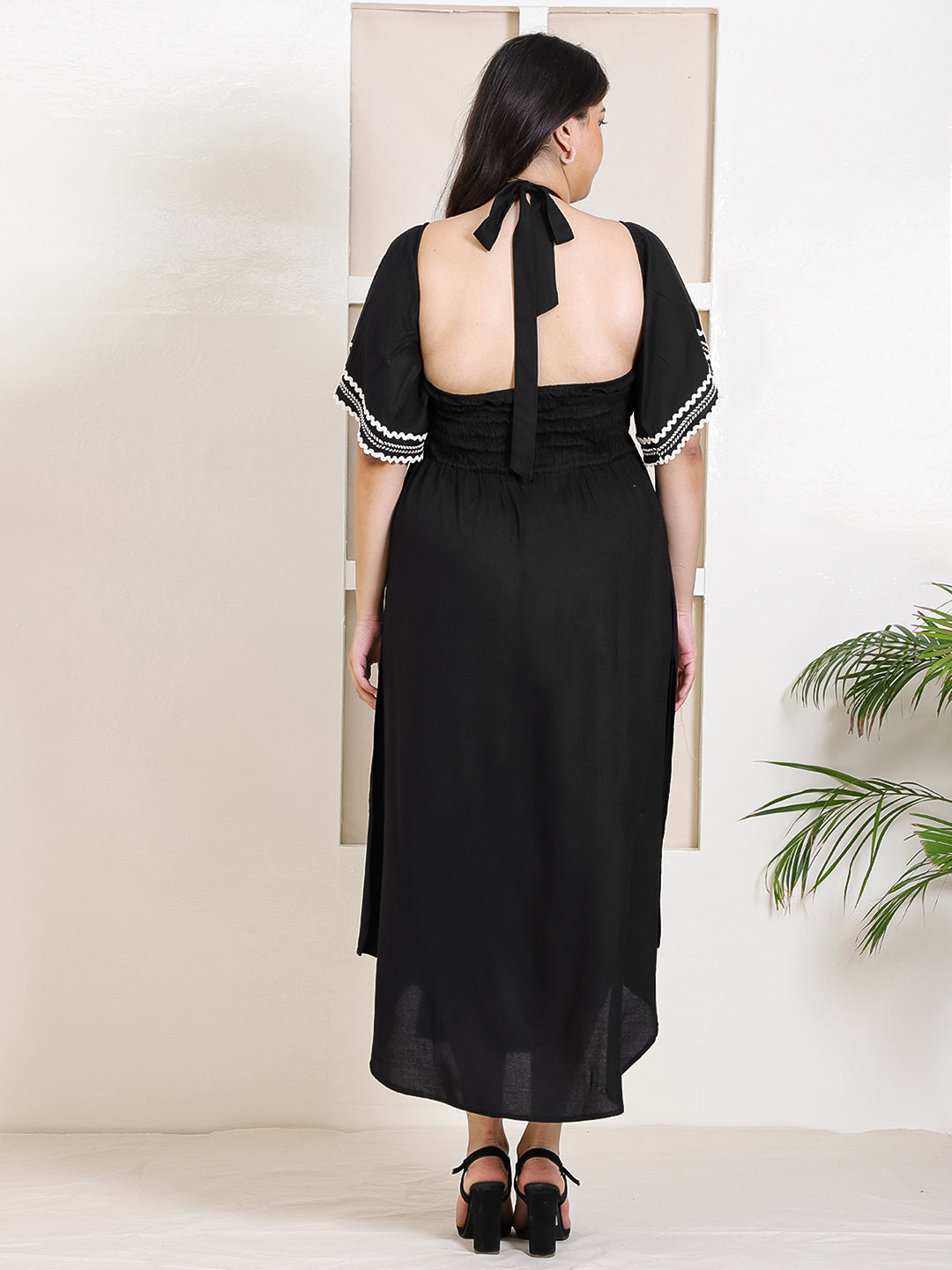 black jersey cowl neck dress Jersey Cowl Neck Gown Black / XS main image 1