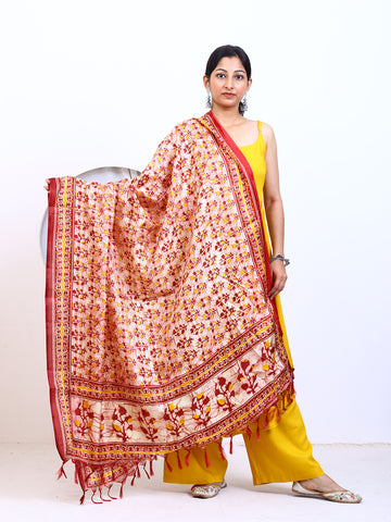 Women's Printed Silk Blend Dupatta