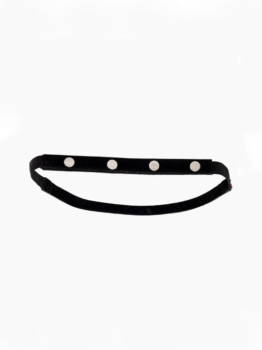 Women's Silver-Toned Mirror Embellished PU Belt