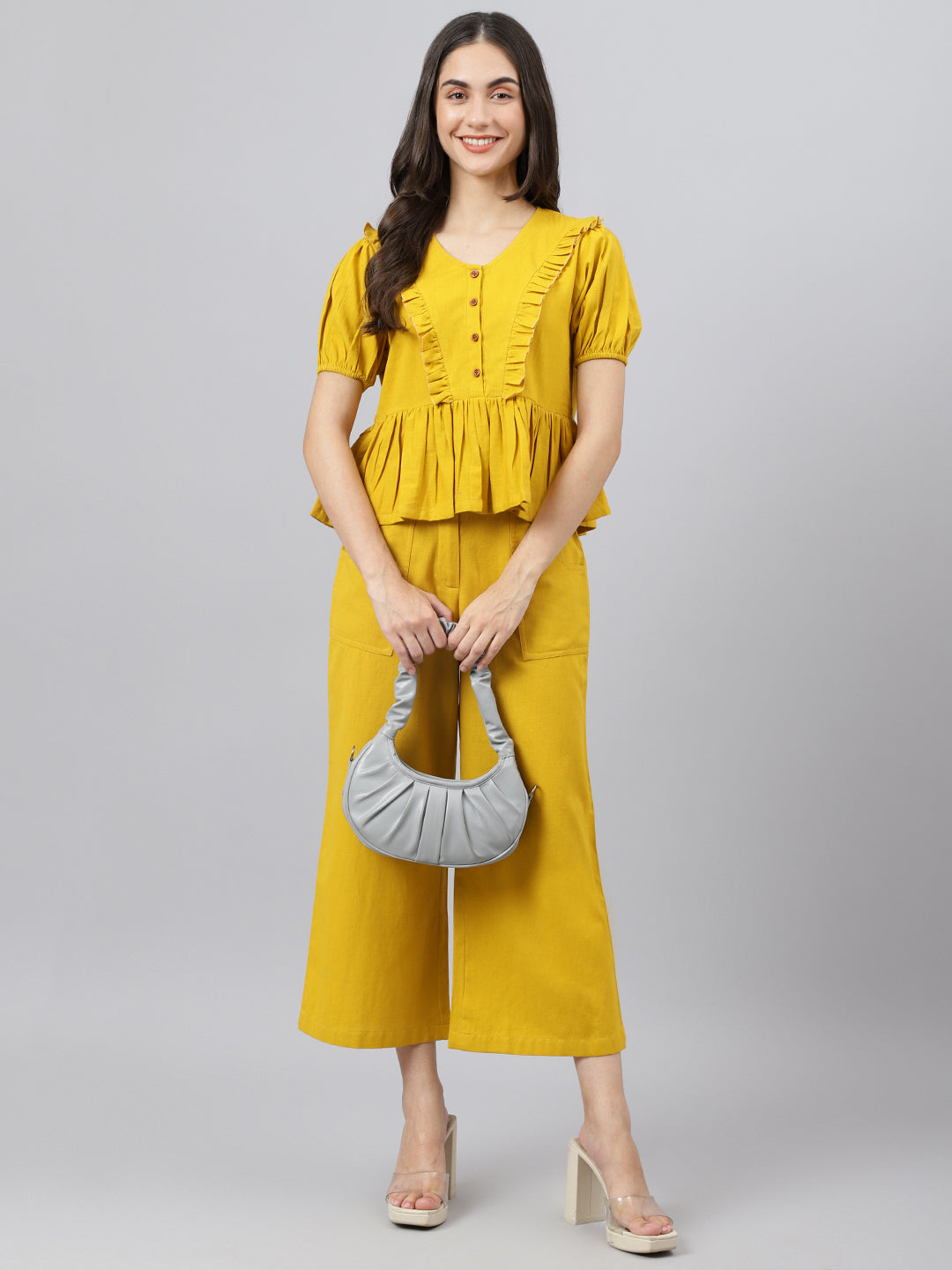 Solid Yellow Relaxed Top