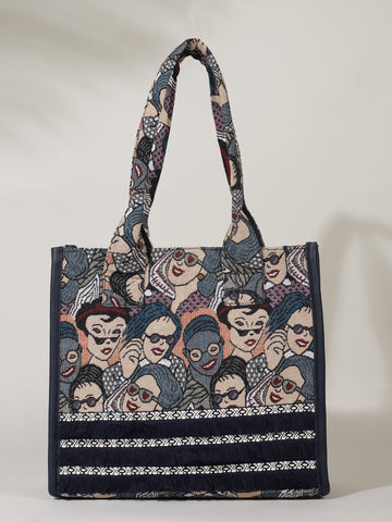 Face Printed Handheld Bag