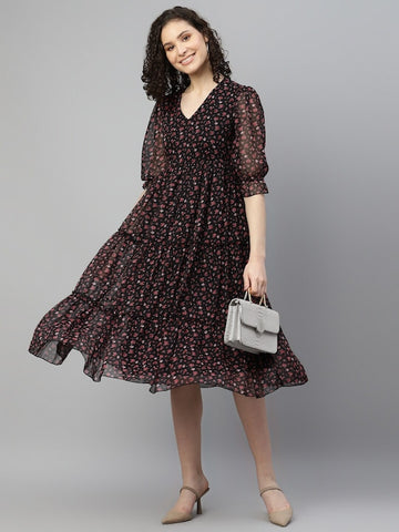 Women's Floral Print Dress