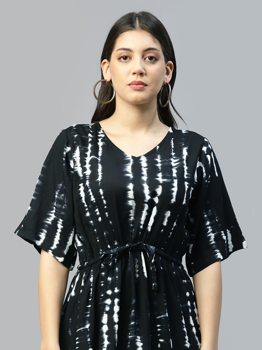 black tie dye women dress