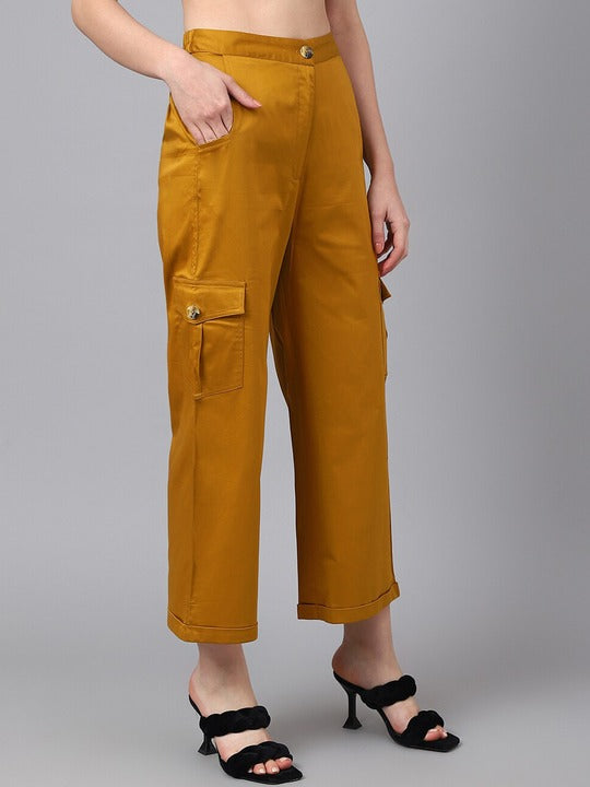 Women's Relaxed Loose Fit Cargos Trousers