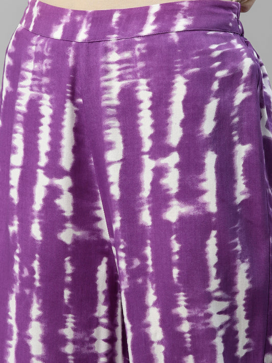 Lavender Tie & Dye Women's Belted Co-Ord Set