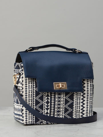 Geometrical Printed Structured Bag