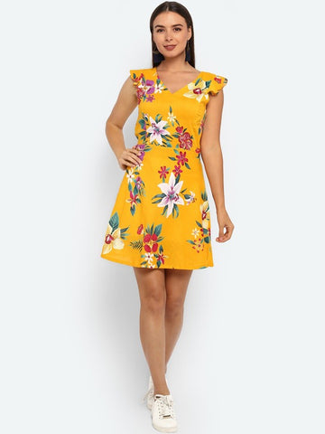 Yellow Floral Dress