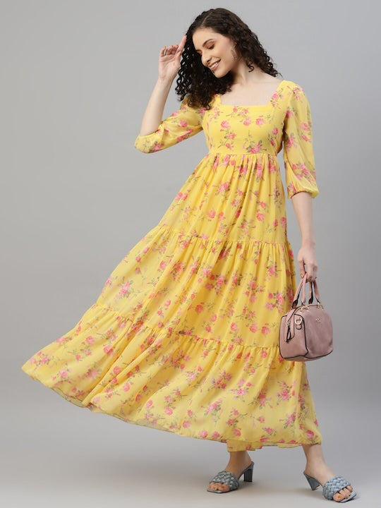 Women'S Floral Maxi Dress