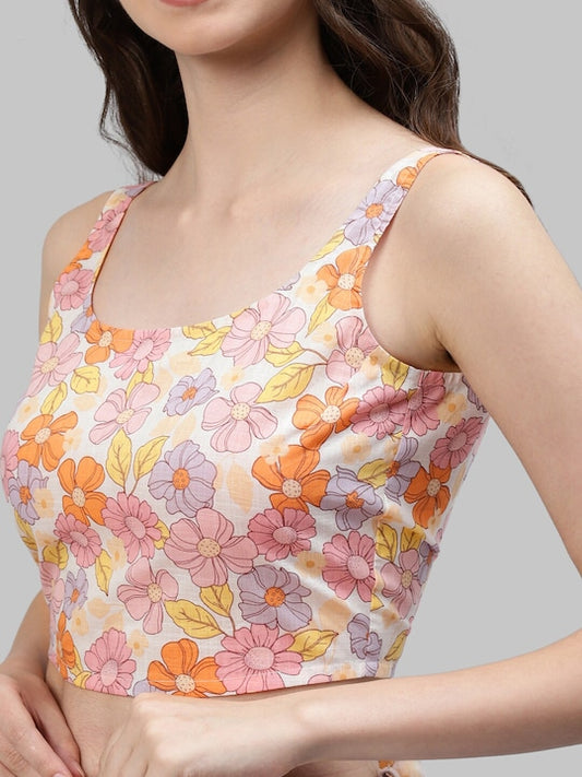 Floral Twisted Top