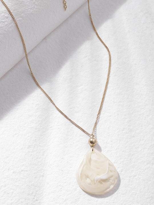 Rose Gold White Necklace