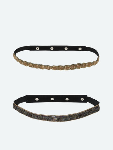 Women's Gold-Toned 2 Embellished Belt