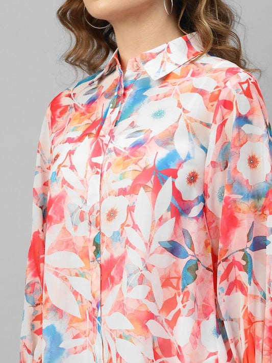 Floral Georgette Casual Shirt